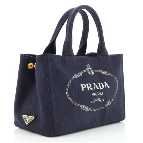 prada canapa canvas bag|More.